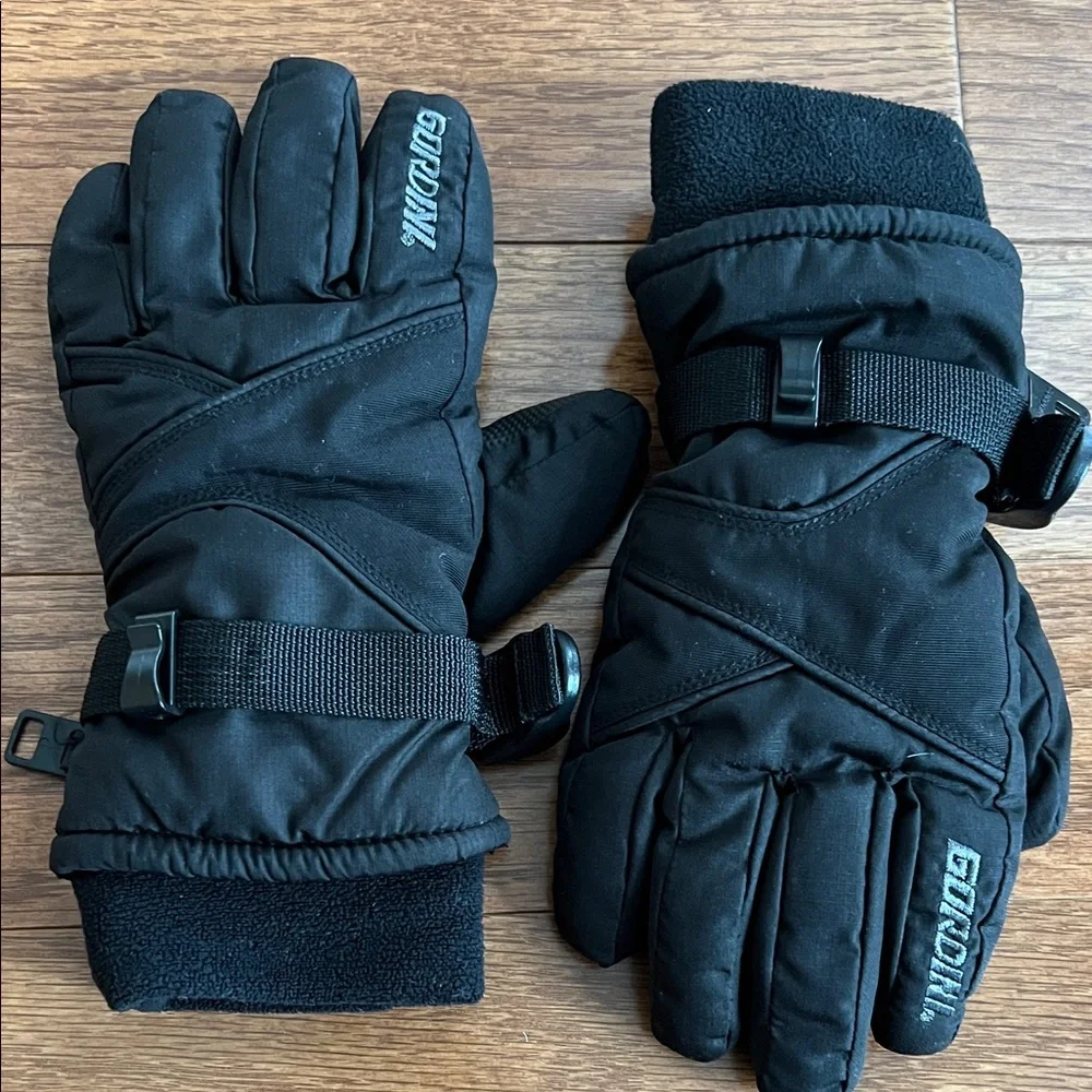 Gordini Black Kids Mittens